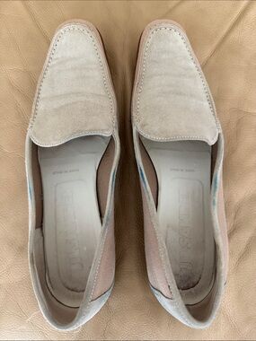 Jil Sander Light Beige Suede Loafers